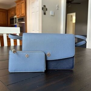 Tory Burch Emerson Color-Block Mini Shoulder Bag & Zip Card Case